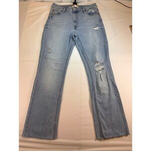 Goldie Blue Cheeky Slim Bootcut Jeans Light Wash Distressed High Rise 12 Regular